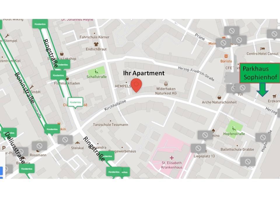 Exklusive Apartments In Kieler City Eksteriør bilde